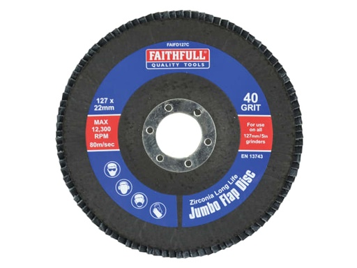 [FAIFD127C] Abrasive Jumbo Flap Disc 127mm Coarse