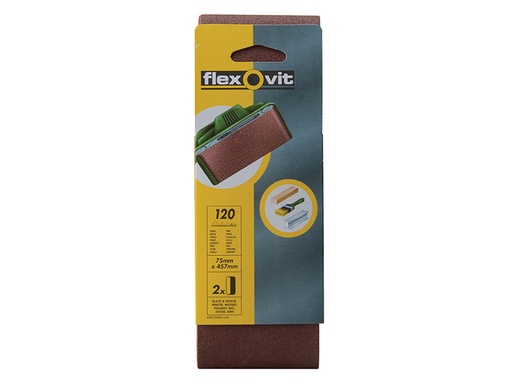 [FLV26464] Cloth Sanding Belt 457 x 75mm Fine 120G (Pack 2)