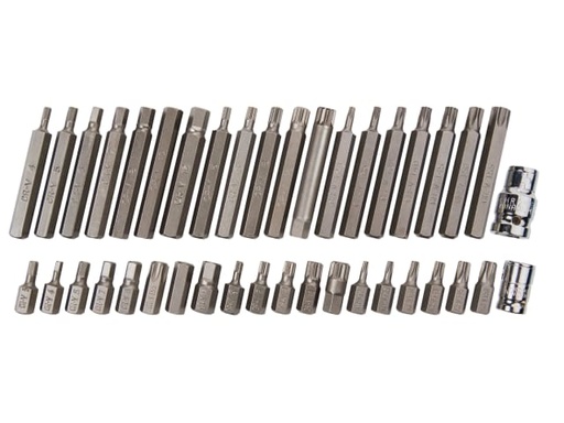 [B/S1517] Mixed Hex Spline & TORX Bit Set, 40 Piece