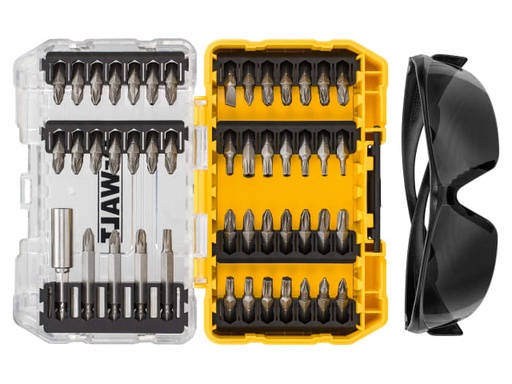 [DEWDT70703QZ] DT70703 Screwdriving Set, 47 Piece + Safety Glasses