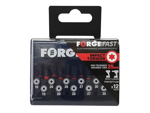 [FORFFBST12] ForgeFast TORX® Compatible Impact Bit Set, 12 Piece