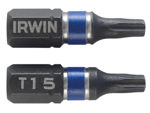 [IRW1923328] Impact Screwdriver Bits TORX TX15 25mm (Pack 2)