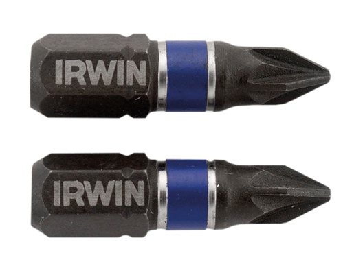 [IRW1923352] Impact Screwdriver Bits Pozi PZ1 25mm (Pack 2)