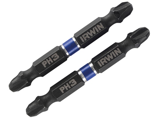 [IRW1923378] Impact Double-Ended Screwdriver Bits Phillips PH3 60mm (Pack 2)