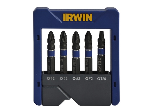 [IRW1923433] Phillips/Pozi/TORX Impact Screwdriver Pocket Bit Set, 5 Piece