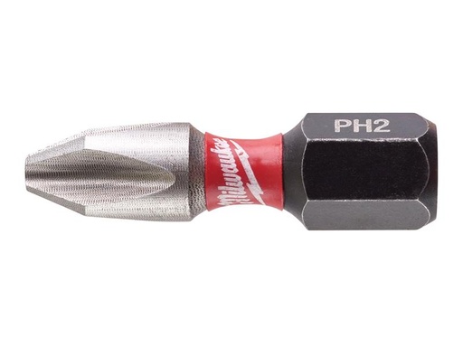 [MIL472037] SHOCKWAVE Impact Duty Bits PH2 x 25mm (Pack 25)