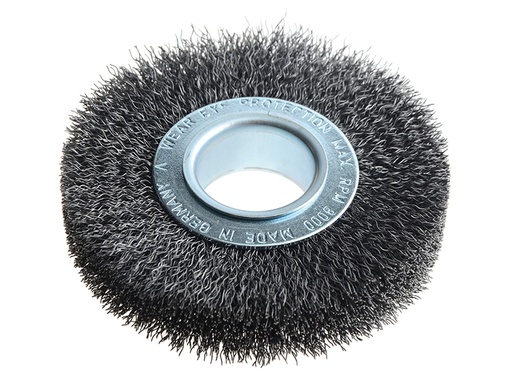 [LES323162] Wheel Brush D100mm x W20-22 x 30 Bore Set 1 Steel Wire 0.30