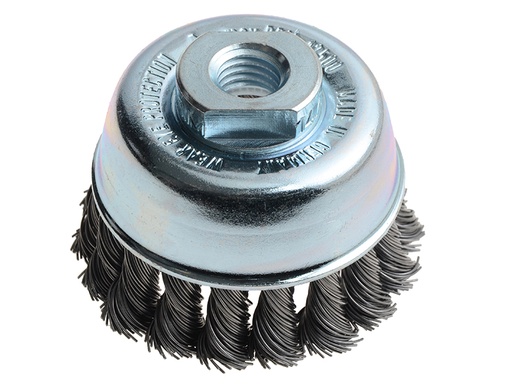 [LES482217] Knot Cup Brush 65mm M14x2.0, 0.50 Steel Wire