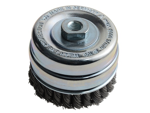 [LES486217] Knot Cup Brush 100mm M14x2.0, 0.50 Steel Wire*