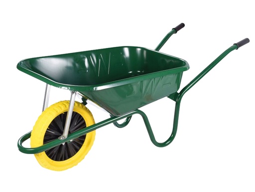 [WALBGPPDD] 90L Green Builder's Wheelbarrow - Puncture Proof