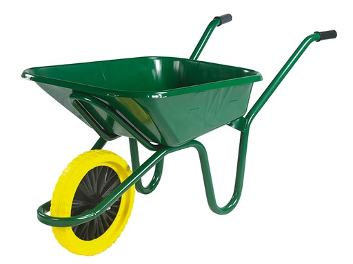 [WALEGPPDD] 90L Green Heavy-Duty Endurance Wheelbarrow - Puncture Proof