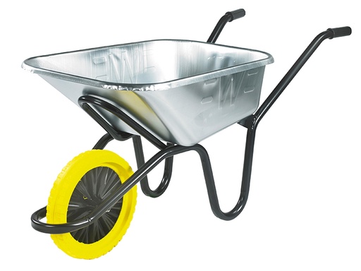 [WALIGVPPDD] 120L Galvanised Heavy-Duty Invincible Wheelbarrow - Puncture Proof