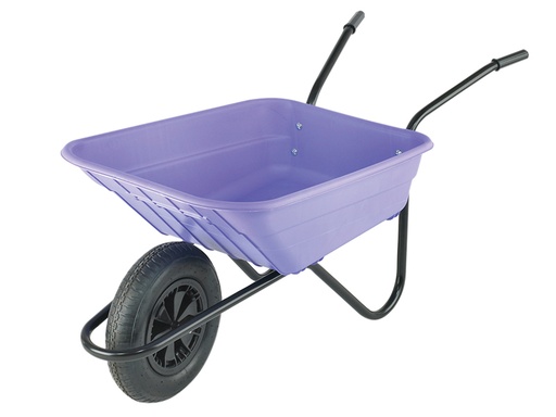 [WALSHLILP] 90L Lilac Polypropylene Wheelbarrows