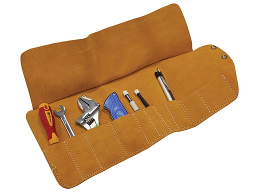 [FAILTR10] 10 Pocket Leather Tool Roll 48 x 27cm