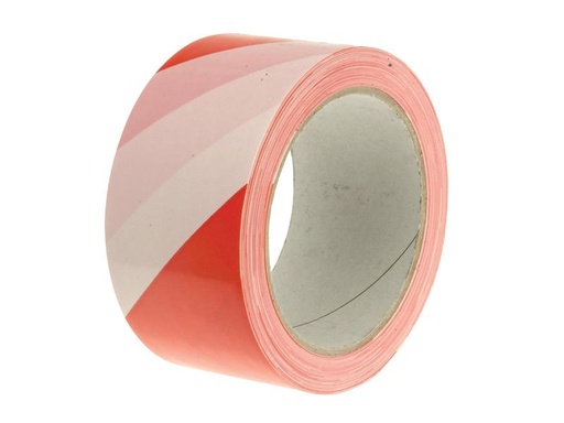 [FAITAPEHAZER] Economy Self-Adhesive Hazard Tape Red/White 50mm x 33m