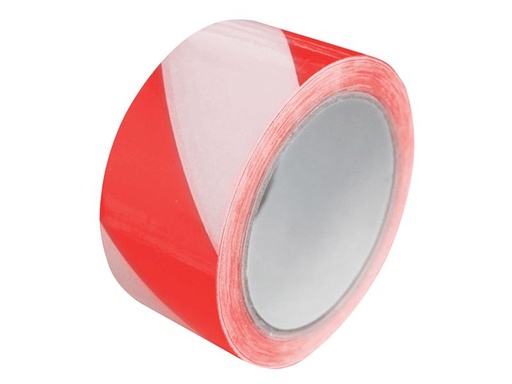 [FAITAPERWLAM] Laminated Self-Adhesive Hazard Tape Red/White 50mm x 33m