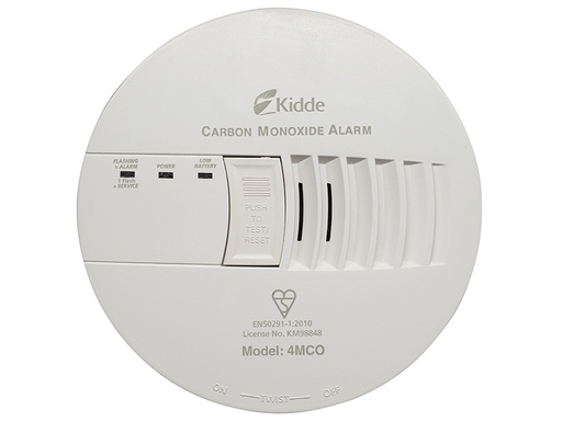 [KID4MCO] 4MCO Professional Mains Carbon Monoxide Alarm 230 Volt