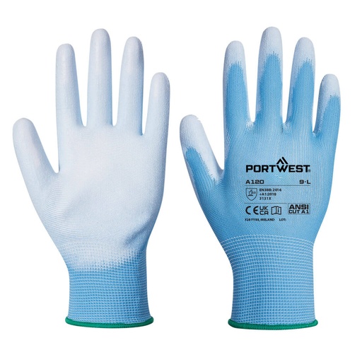 A120 Pu Palm Glove - Blue