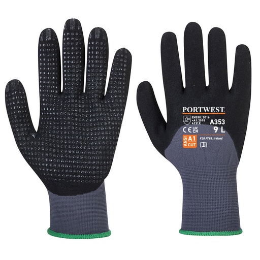 A353 Dermiflex Ultra Plus Glove - Grey/Black