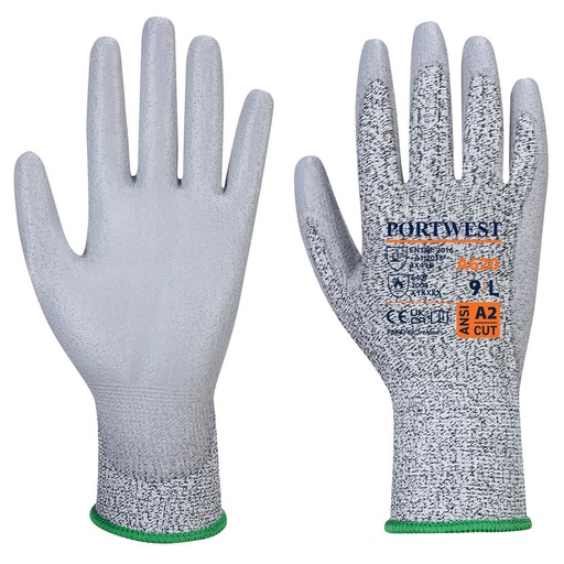 A620 Lr Cut Pu Palm Glove - Grey