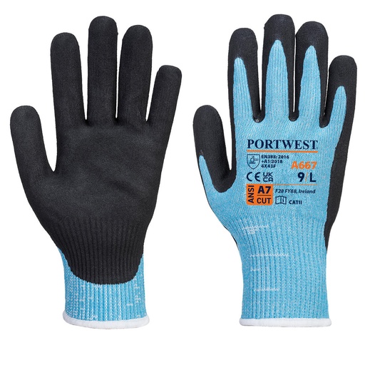 A667 Claymore Ahr Cut Glove - Blue/Black