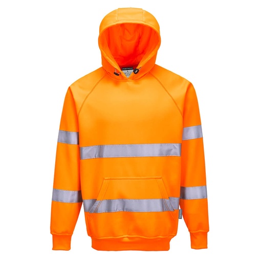 B304 Hi-Vis Hooded Sweatshirt - Orange