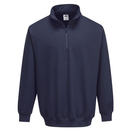 B309 Sorrento Zip Neck Sweatshirt - Navy