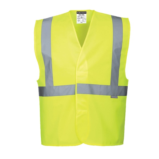 C472 Hi-Vis One Band & Brace Vest - Yellow