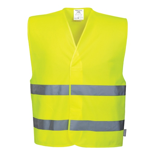 C474 Hi-Vis Two Band Vest - Yellow