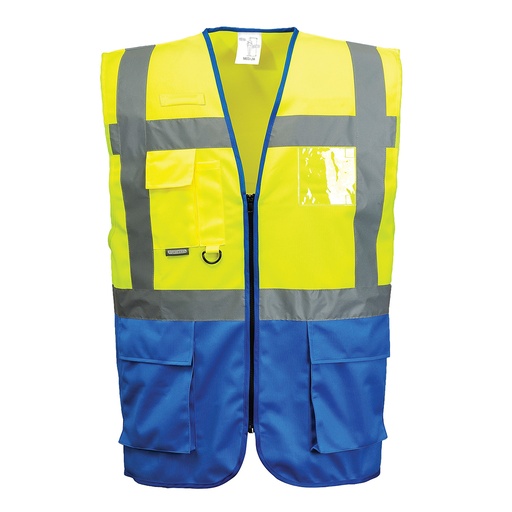 C476 Warsaw Executive Vest - Yellow/Royal