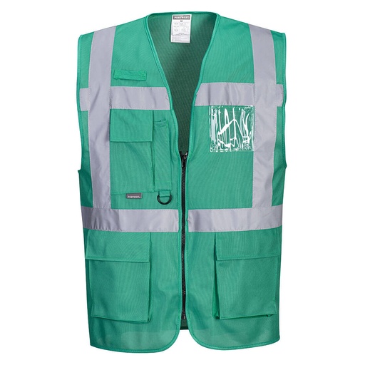 F476 Iona Executive Vest - Bottle Green