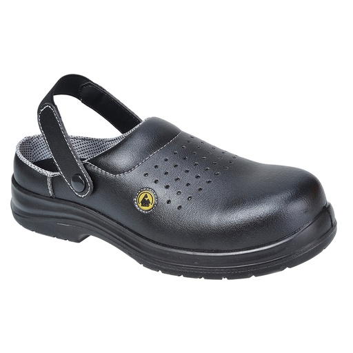 FC03 Esd Perforated Safety Clog Sb Compositelite - Black