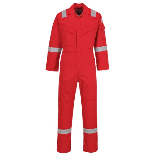 FR50 Flame Res Anti-Static Coverall 350G - Red - Regular