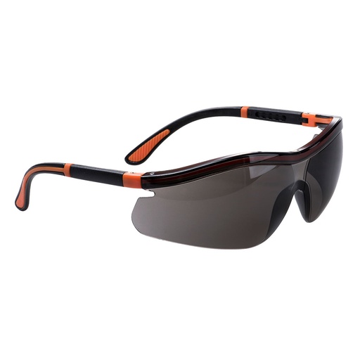 [Portwest PS34SKR] PS34 Neon Safety Spectacles - Smoke