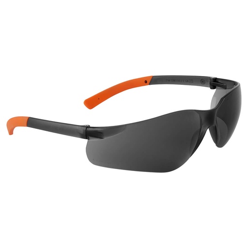 [Portwest PW38SOR] PW38 Pan View Spectacles - Smoke/Orange