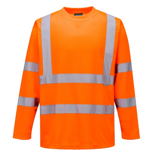 S178 Hi-Vis Long Sleeved T-Shirt - Orange