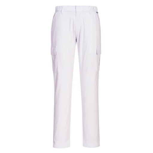 S231 Stretch Slim Combat Trouser - White