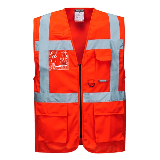 S476 Berlin Executive Vest - Red