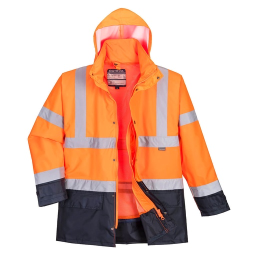 S768 Hi-Vis Executive 5-in-1 Jacket - Orange/Navy