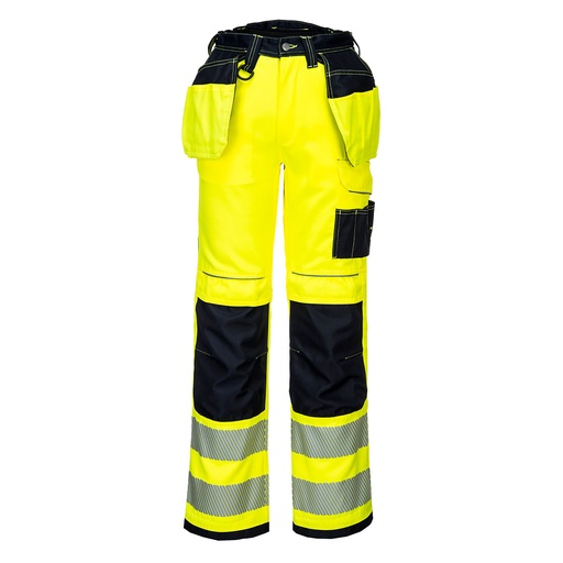 T501 Pw3 HiVis Holster Work Trouser - Yellow/Black