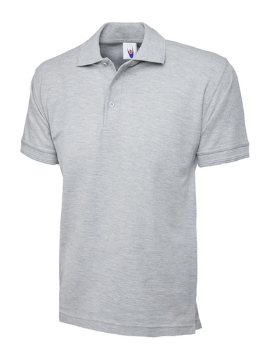 Uneek 102 Premium Polo - Heather Grey