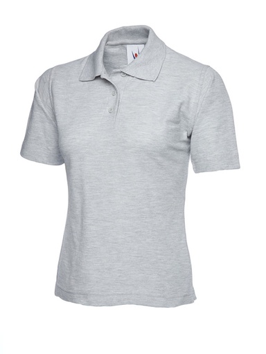 Uneek 106 Ladies Classic Polo - Heather Grey