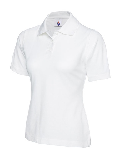 Uneek 106 Ladies Classic Polo - White