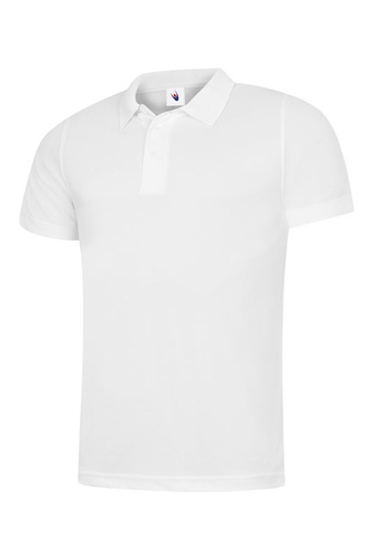 Uneek 127 Mens Super Cool Polo - White