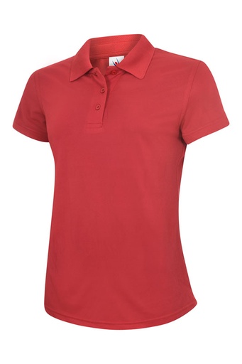 Uneek 128 Ladies Super Cool Polo - Red