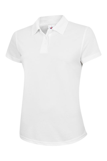 Uneek 128 Ladies Super Cool Polo - White