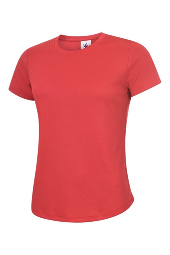 Uneek 316 Ladies Ultra Cool T-Shirt - Red