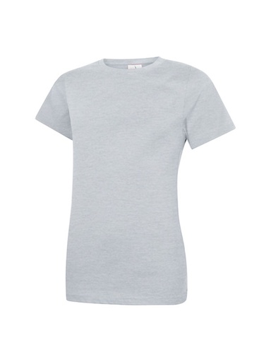 Uneek 318 Ladies Classic Crew Neck T-Shirt - Heather Grey