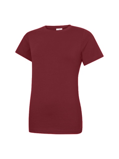 Uneek 318 Ladies Classic Crew Neck T-Shirt - Maroon