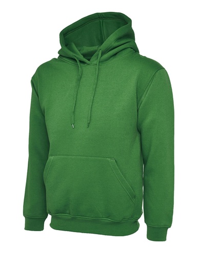 Uneek 502 Classic Hooded Sweatshirt - Kelly Green